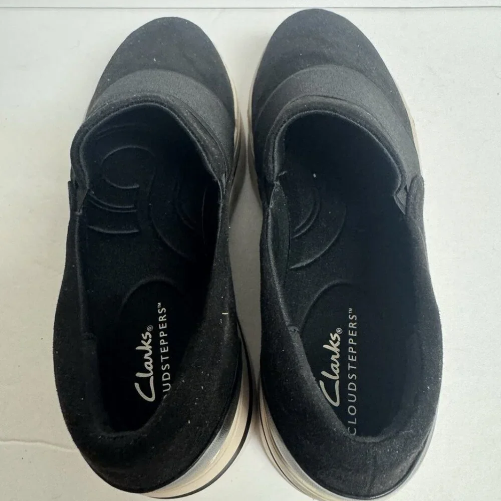 Clarks Women's Audreigh Eve Loafer Black Size 9.5 M